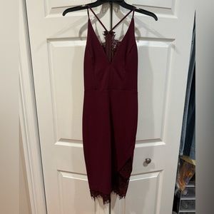 Astr the label burgundy dress size small